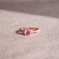 Chic Pink Oval Quartz Ring