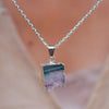 Spiritual Amethyst Silver Necklace