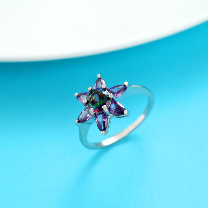 Luxury Cubic Zirconia Silver Ring