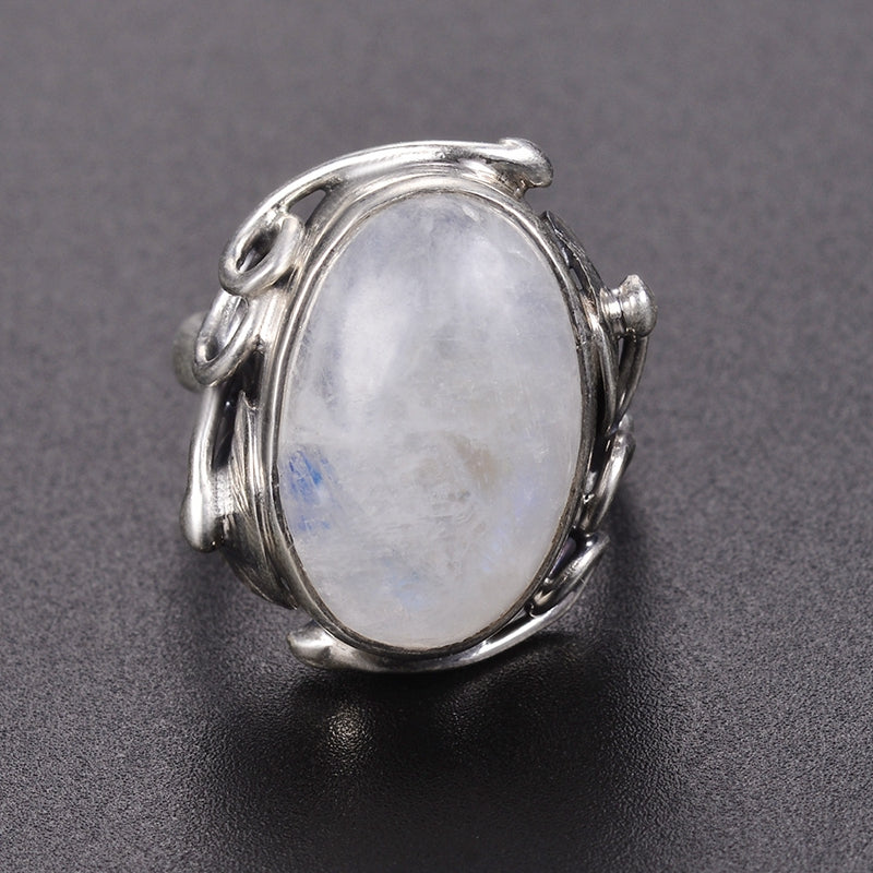 Spirit Moonstone Sterling Silver Ring