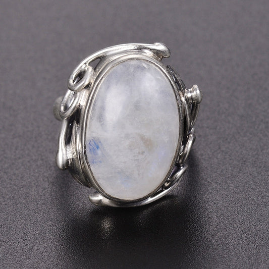 Spirit Moonstone Sterling Silver Ring