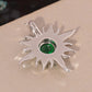 Star Green Opal Silver Necklace