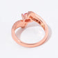 Pink Topaz Zirconia Ring