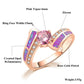 Pink Topaz Zirconia Ring