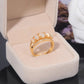 Vintage Chic White Fire Opal Ring