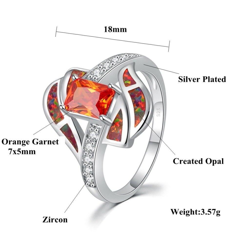 Spiritual Fire Opal Sterling Silver Set