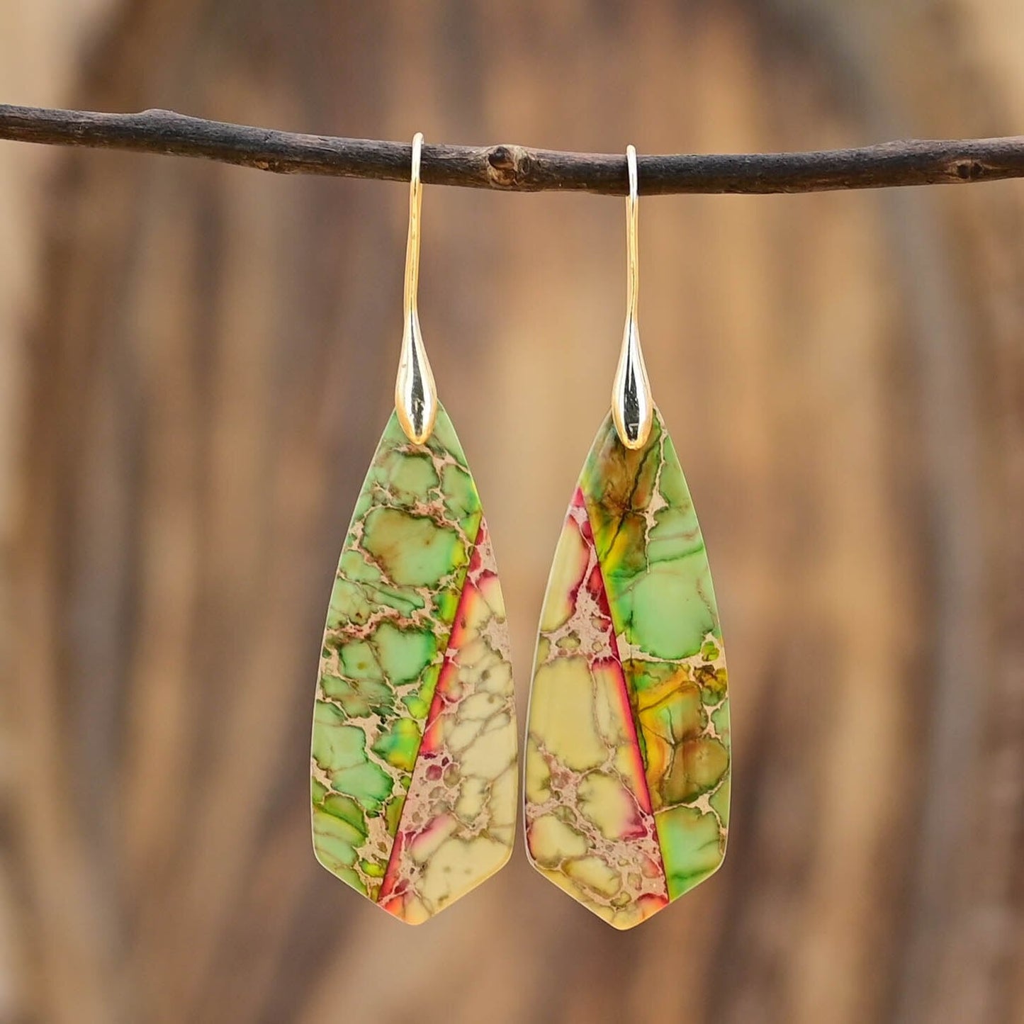 Evening Trumpet Emperor Stone Earrings