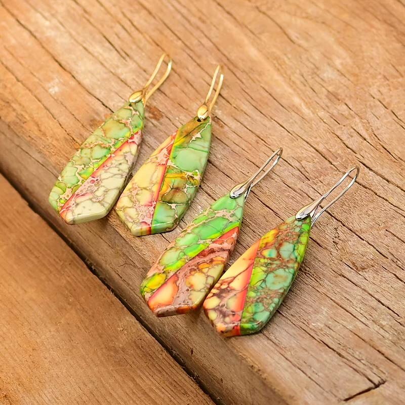 Evening Trumpet Emperor Stone Earrings
