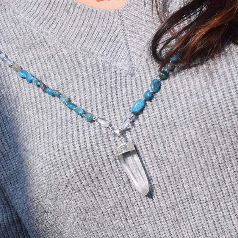 Spiritual Apatite Quartz Necklace