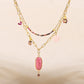 Creative Design Natural Rhodochrosite Necklace