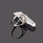 Spiritual Raw Clear Quartz Crystal Ring