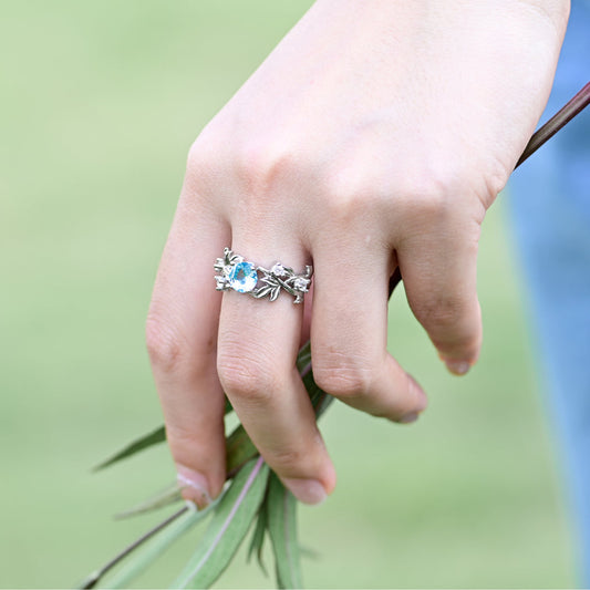 Queen of Flowers Rhinestone Ring