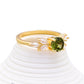 Enchanting White Green Zircon Ring