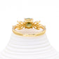 Enchanting White Green Zircon Ring
