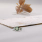 Green Opal Garnet Silver Ring