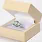 Green Opal Garnet Silver Ring