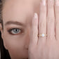Eleanor White Opal 24K Gold Ring