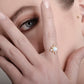 Sunshine White Opal 24K Gold Ring
