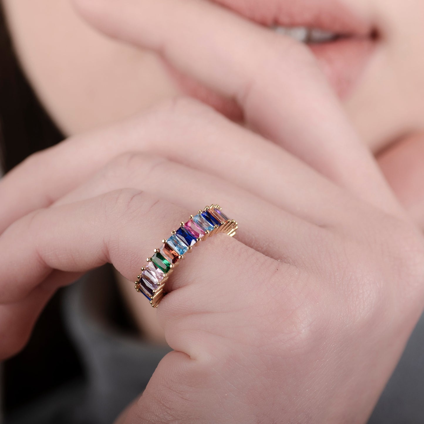 Helen Chakra 24K Goldring