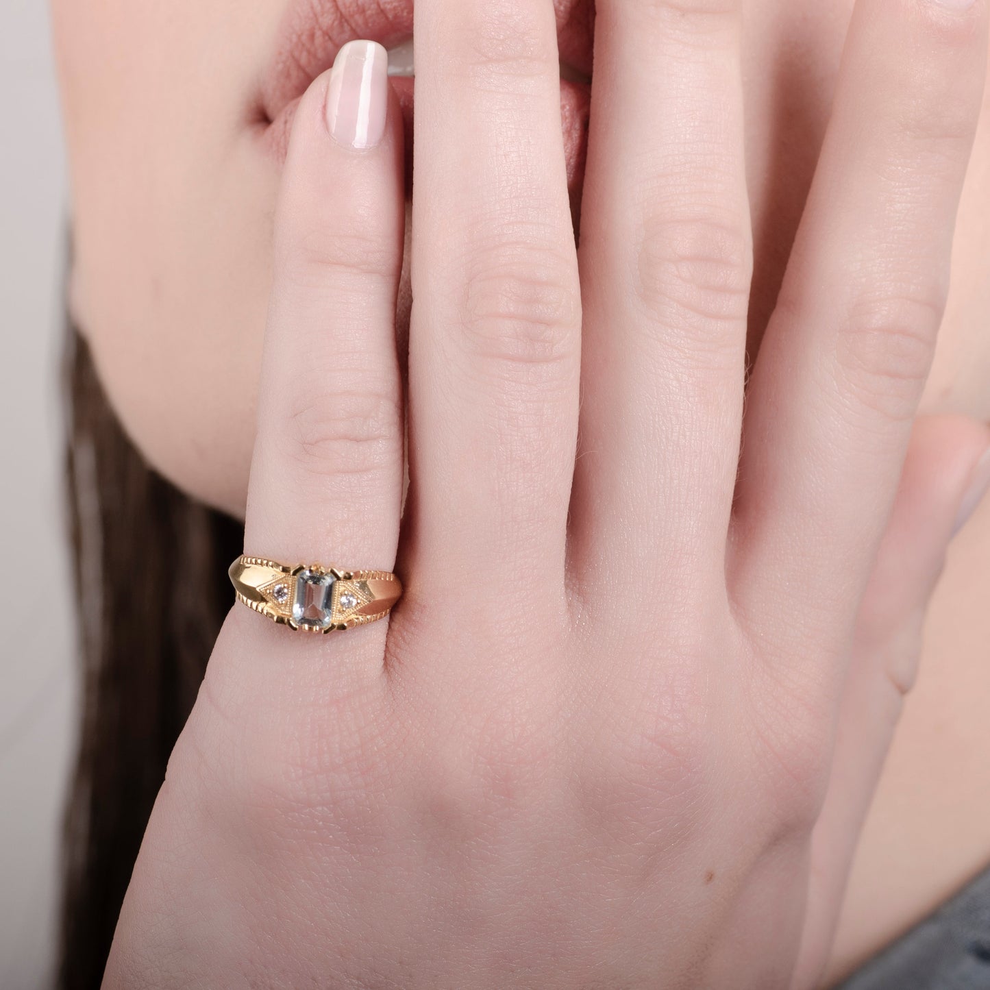 Alice Topaz 24K Gold Ring