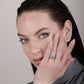 Sunshine Blue Opal 24K Gold Ring