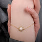 Sun Pink Opal 24K Gold Bracelet