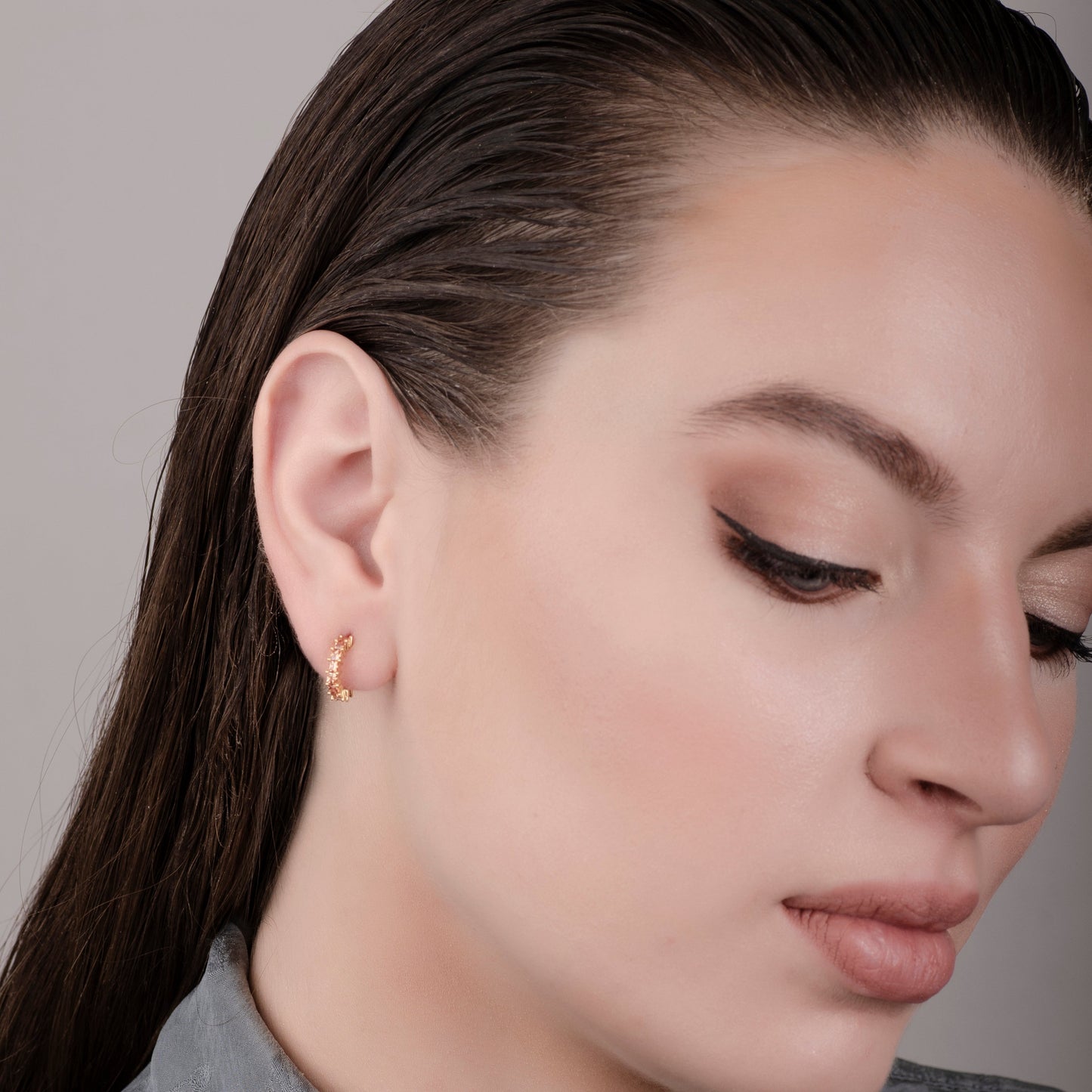 Helen Morganite 24K Gold Earrings