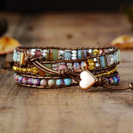 Spirit Mystic Aura Rhodonit Armband