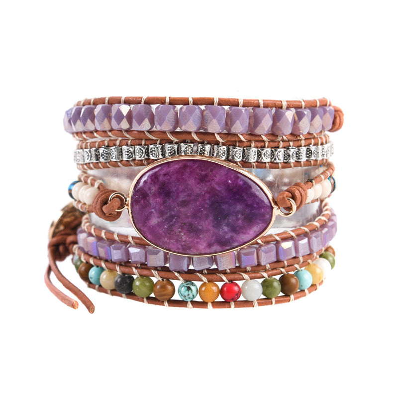 Purple Jade Protection Bracelet