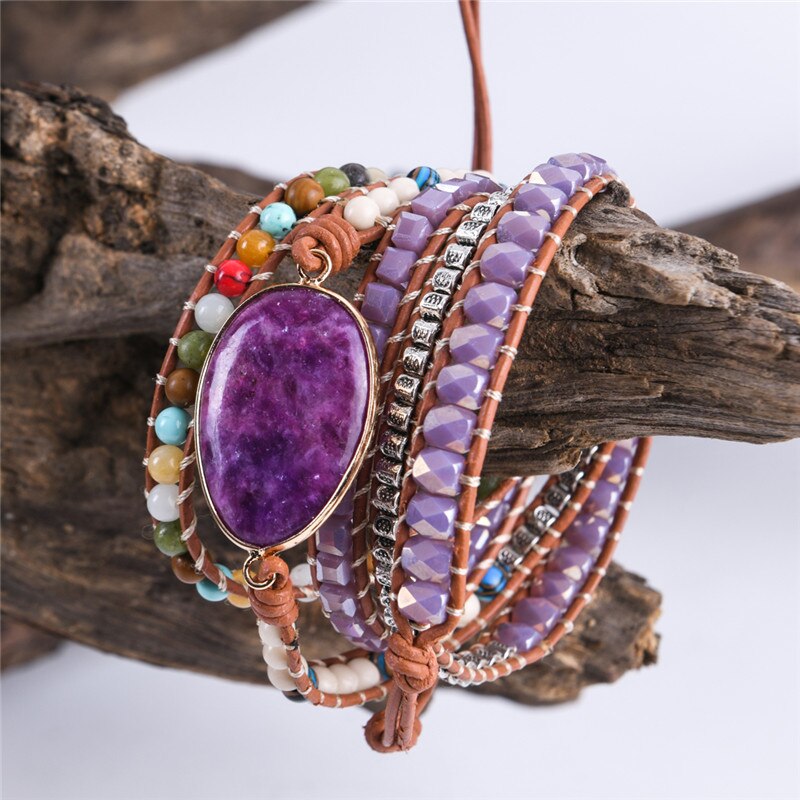 Purple Jade Protection Bracelet