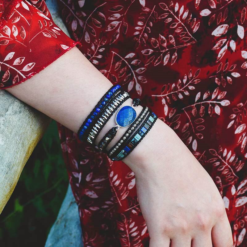 Luminous Lapis Protection Bracelet