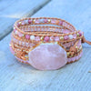 Spirit Armband aus rosa Rosenquarz 