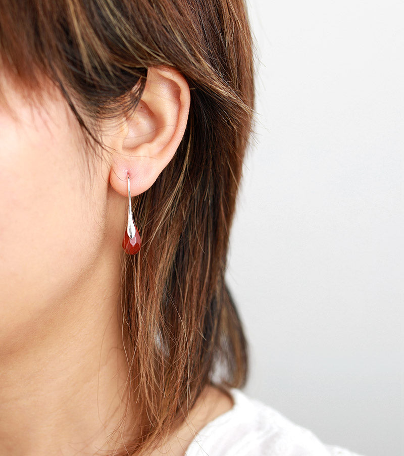 Red Jasper Drop Earrings