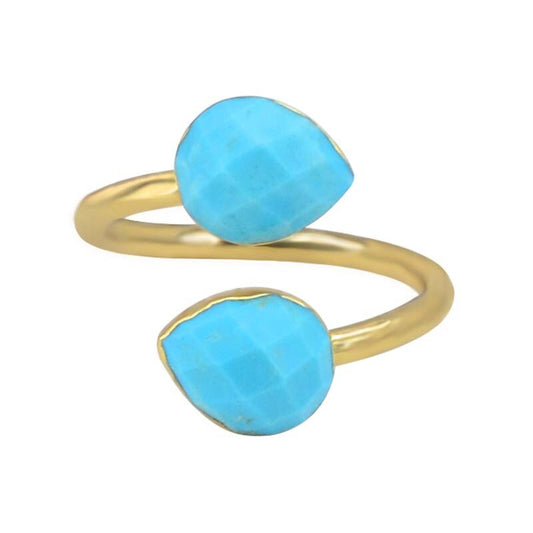 Spiritual Turquoise Drop Ring