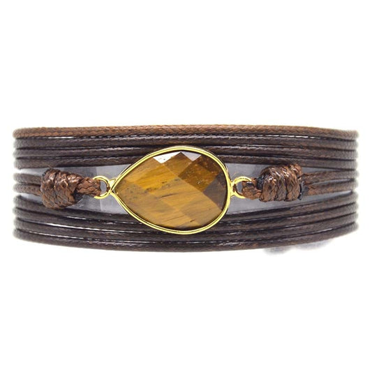 Spirituelles Tigerauge Wickelarmband