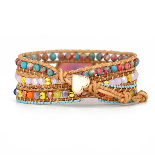 Lapis Lazuli Rainbow Healing Bracelet