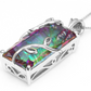 Regenbogen-Amethyst-Sterlingsilber-Halskette 