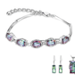 Beeindruckendes Regenbogen-Sterlingsilber-Paket 