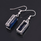 Regenbogen-Amethyst-Sterlingsilber-Ohrringe
