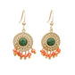 Elegant Bohemian Jade Earrings