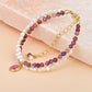 Elegantes Rhodochrosit Perlenarmband 