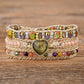 Elegant Yellow Heart Shape Opal Bracelet