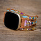 Ethnic Purple Jasper Fitbit Watch Strap