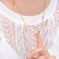Elegante Boho Perlenkette