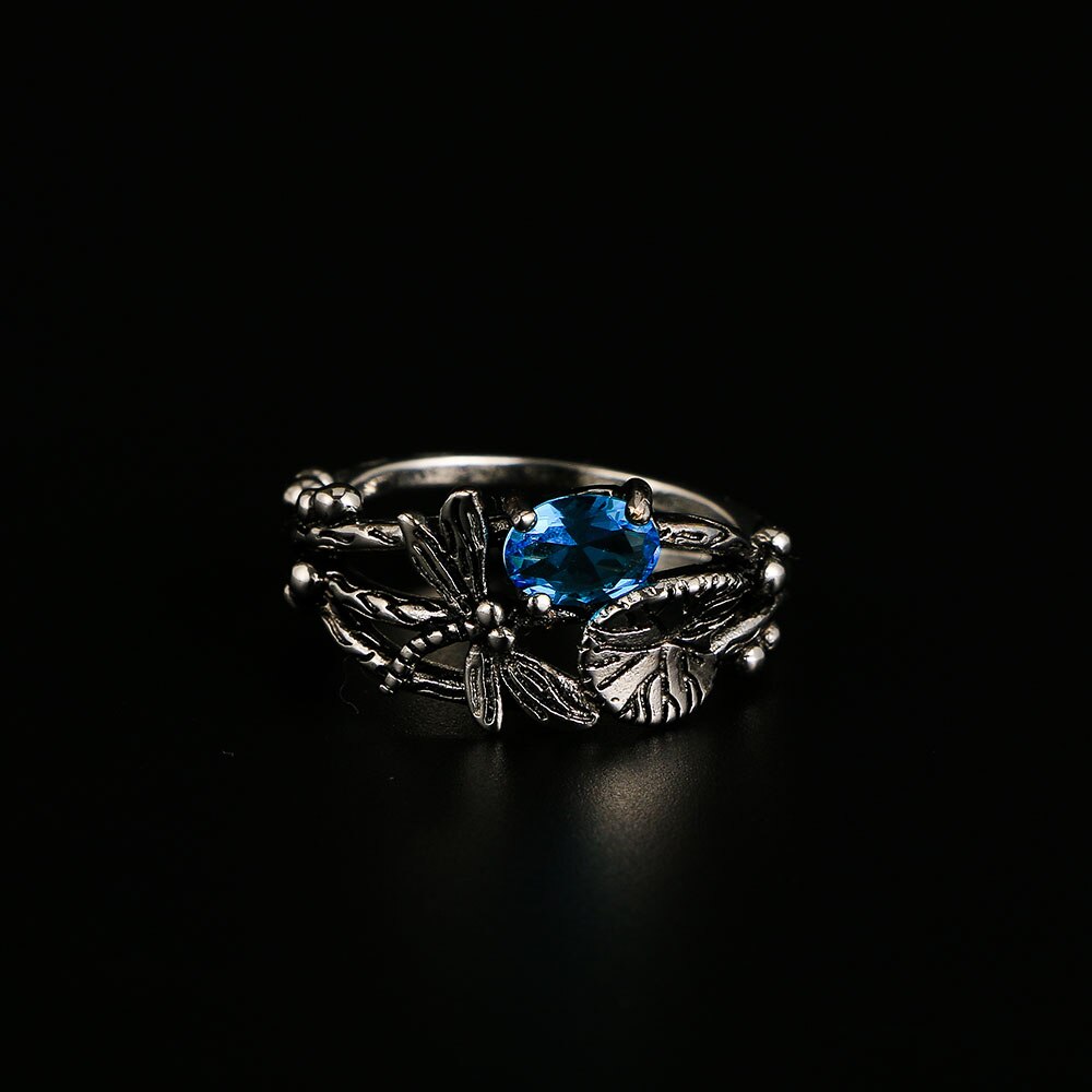 Dragonfly Lotus Ring