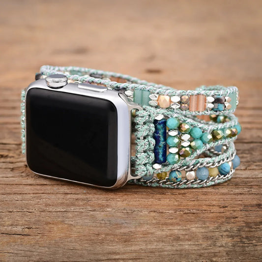 Bohemian Mintgrünes Kristallarmband für die Apple Watch