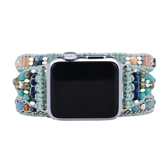 Bohemian Mintgrünes Kristallarmband für die Apple Watch