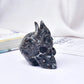 Flame Skull Natural Opal Stone