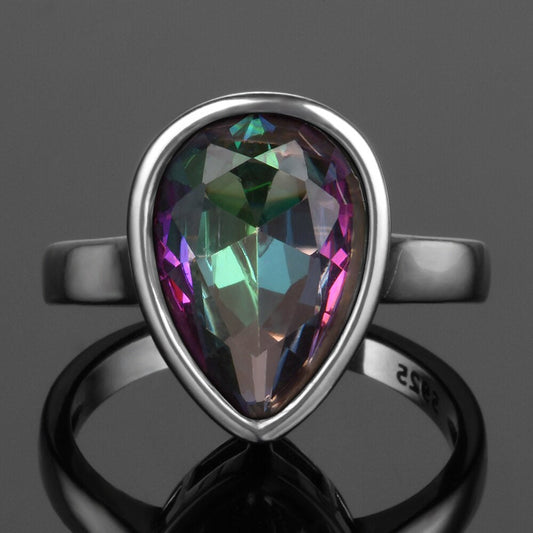 Spiritual Mystic Topaz Sterling Silver Ring