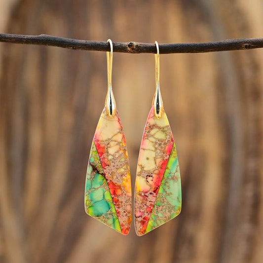 Piece of Nature Emperor Stone Earrings